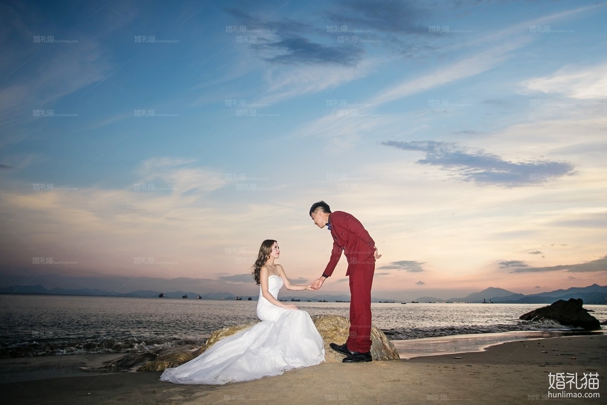 海景婚纱摄影,[海景, 礁石],佛山婚纱照,婚纱照图片